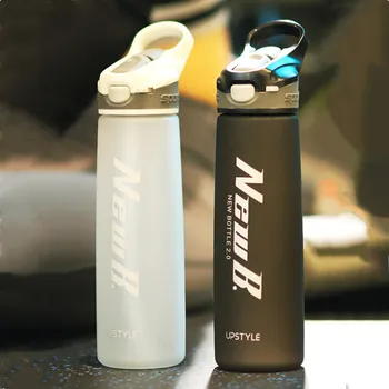 750ml de Înaltă Calitate Material Tritan Sticla de Apa Cu Paie Sală de Fitness, Sticle de Băut Sport Agitator Waterbottle BPA Free