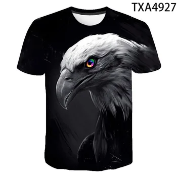 Eagle tricou Barbati Femei Copii Casual de Vara Tricou Maneci Scurte Hawk 3D Imprimate Streetwear T-shirt, Blaturi Rece Tee Baiat Fata