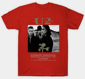 U2 'Live' (Cărbune) T-Shirt - a Amplificat Haine NOI si OFICIAL!