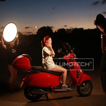 ALUMOTECH Portabil Cerc 3200K~5600K 70WLED Lumina Cu Baterie de Monta+Geanta Pentru Fotografie de Studio Video Continuu de Iluminat
