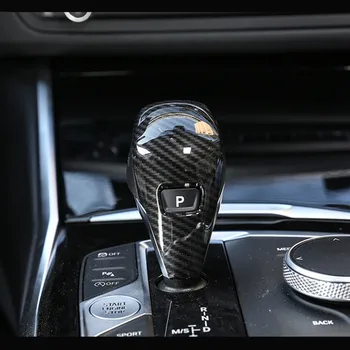Fibra de Carbon de Culoare Schimbătorului de Viteze se Ocupe de Mânecă Capac Ornamental ABS Pentru BMW Seria 3 G20 G28 2020 Car Styling Interior Accesorii