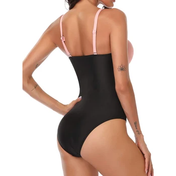Sexy Adânc V Costume de baie Femei 2020-O singură Bucată de costume de Baie Push Up Costum de Baie Femei de Înot pentru Beachwear Monokini Plus Dimensiune Costume de baie