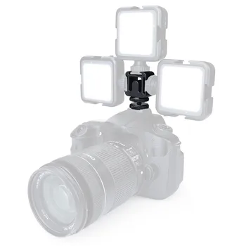 Trei-cap Foto Hot Shoe Mount Bracket Suport pentru Canon/Nikon/Sony DSLR SLR Microfon Monitor Lumină Extindere Porturi Adaptor