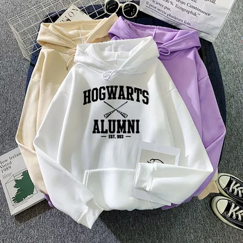 Femei Hogwarts Hanorace Harajuku Pulover Casual Vintage Hogwarts Absolventi Tricoul Streetwear Sudadera Haine coreene Topuri
