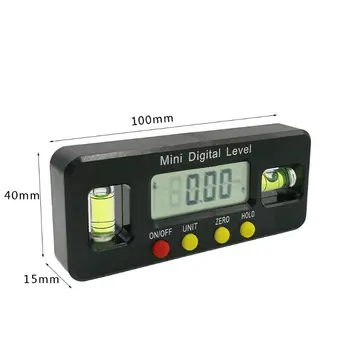 Mini Raportor Digital Unghi Finder Inclinometru Electronic de Nivel cu Magnetic