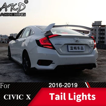 Coada de Lampa Pentru Auto Honda Civic G10 X 2016-2019 spate cu LED-uri Lumini proiectoare Ceata Lumini de Zi DRL Tuning Auto Accesorii Auto