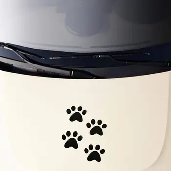 Rotund Negru Bear Paw Print Cățeluș Câine Laba Autocolante 500pcs/Rola Ca Recompensă Autocolant Papetărie Profesor pentru Copii, Scrapbooking Autocolant
