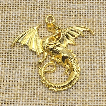 10buc Dragon Farmece de Aur de Culoare DIY Bijuterii lucrate Manual