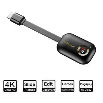 G9 Plus 2.4 G / 5G 4K Wireless compatibil HDMI HD 265 de Afișare Wifi Dongle Oglindă Miracast Receptor Airplay Pentru Proiector Hdtv