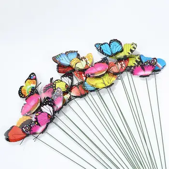 24buc/Niște Fluturi de Gradina Curte de Plantat Capricioasă Colorate Fluture Miza Decoracion Decor în aer liber Ghivece de Flori Decor