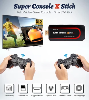 50000+ Jocuri Portabil Retro Consola de jocuri Pentru PS1/N64/DC Sistem Dual de Jocuri și TV Mini jocuri Video HDMI WIFI cu Fir/fără Fir