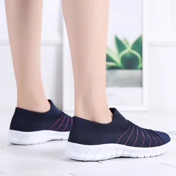 Vara Casual Șosete Pantofi Pentru Femei 2020 Femeie De Moda Apartamente Aluneca Pe Respirabil Usoare Adidași Zapatillas Mujer Deportiva