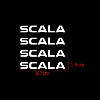 4buc Pentru skoda Octavia Rapidă Fabia Superb Kodiaq Scala Masina Ștergătoarelor de Mânerul Ușii Autocolante Auto Reflectorizante Decor Decal