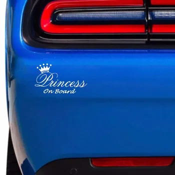 Autocolant auto Prințesă Drăguț Decorare Auto Accesorii Auto pentru Masina Creative rezistent la apă Potrivit pentru Diverse Modele, 15cm*9cm