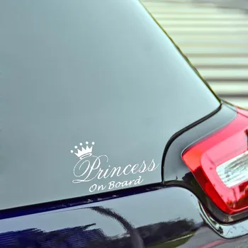 Autocolant auto Prințesă Drăguț Decorare Auto Accesorii Auto pentru Masina Creative rezistent la apă Potrivit pentru Diverse Modele, 15cm*9cm