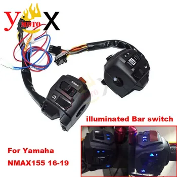 NMAX155 Scuter luminată Bar Comutator Controlează Ansamblul Farurilor de Avarie lampă cu Switch-uri Pentru Yamaha NMAX 155 16-19