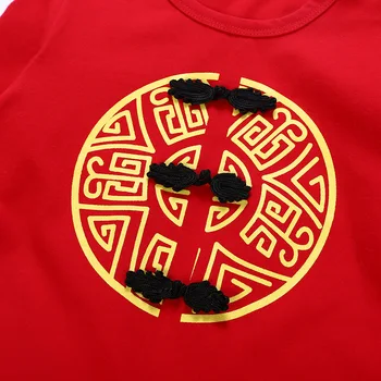 Chineză Tradițională De Înaltă Calitate Baieti Grils Haine De Bumbac Salopetă Broderie Copil Salopete Nou An Norocos Roșu Ciorap Seturi