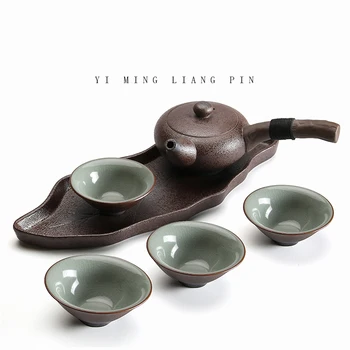 TANGPIN cafea, seturi de ceai set de ceai japonez ceainic ceramic fierbător chineză kung fu seturi de ceai