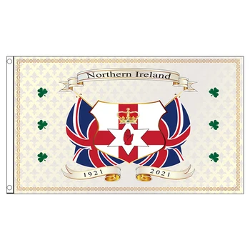Xvggdg 100 de ani, Irlanda de Nord steaguri naționale 90*150cm Irlanda de Nord poliester agățat steagul Pentru Decor petrecere