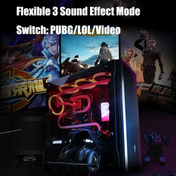 Somic G936N 3.5 mm Profesională Căști de Gaming 7.1 Surround Sound cu Fir Supra-Ureche Căști pentru Calculator PC Gamer cu Microfon