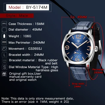 BENYAR 2020 Nou Mens Ceasuri de Top de Brand de Lux Automat Mechanical Ceas de Bărbaților Oameni de Afaceri Impermeabil Ceas Sport Reloj Hombre