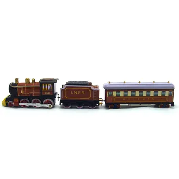 Vintage Retro Colectie de trenuri Tin jucarii Clasic Ceas de Vânt de Până vehicul de Transport Jucărie Pentru Adulți Copii Cadou de Colectie