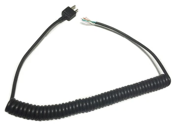 2 PC DIY 2 PIN 5 cu FIR Difuzor Microfon Cablu de Primăvară Linie Pentru ICOM V8 F11 F21 V82 V85 F26 F22 Mai mult de 2 Metri