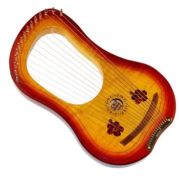 GECKO 15-String din Lemn Liră Harpă Siruri de caractere de Metal Canada ARȚAR Instrument cu Coarde cu Geanta de transport