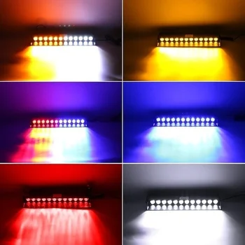 4/12 LED Strobe Flash Lumina de Avertizare Parbriz Masina de Urgență Lumini Intermitente de Pompieri Ceata Vehicul Lampa Semnal Roșu Galben DC12V