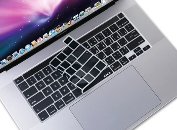 XSKN arabă/engleză Silicon Negru Capac Tastatură Piele pentru A2251 A2289 NE-Versiunea În 2020, Noul MacBook Pro de 13 inch Touch Bar & Touch