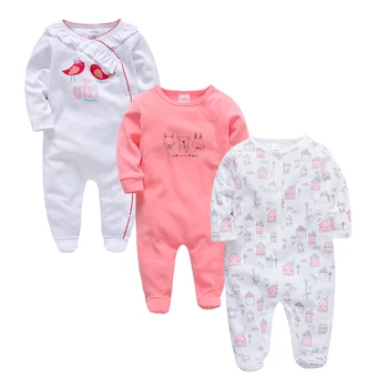 2019 Honeyzone 3pcs/set Baby Girl Haine de Desene animate Dot Print Iarna Băiat de Îmbrăcăminte Set ropa de bebe Baby Unisex Salopete Salopete