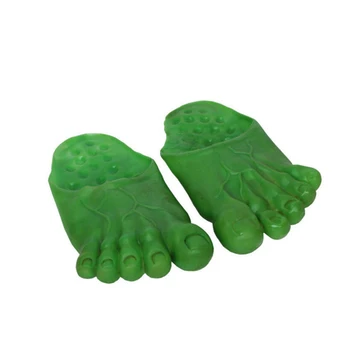 Halloween-ul Gigant Papuci de Cosplay Hulk Verde/Nud Gigant Picioare Papuci de casa pentru Mascarada elemente de Recuzită, Costume de Halloween Accesorii O Mărime