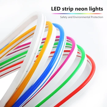 6mm Înguste lumina de Neon 12V Benzi cu LED-uri SMD 2835 120LEDs/M Frânghie Flexibilă Tub rezistent la apa pentru Crăciun DIY Decorare de Vacanță Lumina