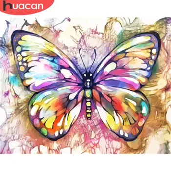 HUACAN Tablou De Numere, Animale, Fluture HandPainted Truse de Desen Panza Imagini Decorațiuni DIY Cadou