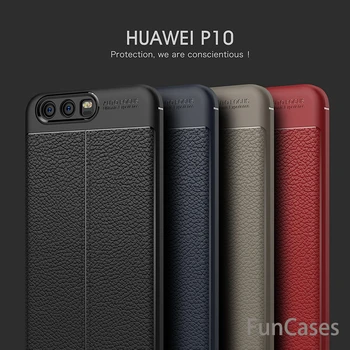 Lux la Șocuri TPU Moale caz Pentru Huawei P10 Înapoi Cazuri de Telefon din Piele pentru Huawei P10 Caz Capacul din silicon ascend carcasas