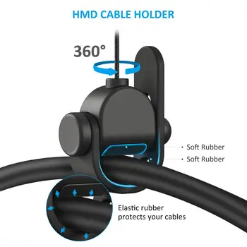 3pcs Tăcut VR Cablu Sistem de Scripete pentru HTC Vive/Vive Pro/Oculus Fisuri/Sony PS/Windows VR/Supapa index VR de gestionare a cablurilor