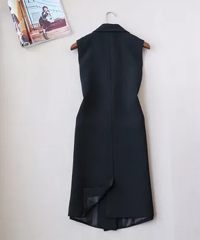Plus size 2XL!Primavara toamna Moda Femei din Două Piese Set Elegant Vesta Sacou + lungime de glezna picior larg Costum Set Tinuta de Birou