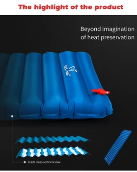 PrimaLoft ultralight de dormit în aer liber pad moistureproof aer gonflabile saltea cu TPU flim camping tub de aer pat