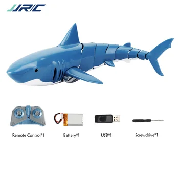 JJRC S10 Control de la Distanță Rechin 2.4 G 4 canale RC Pește 20 de Minute Electric de Simulare RC Mini Vas rezistent la apa Nava Jucării Pentru Copii
