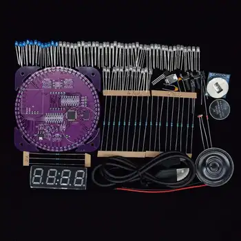 A patra Generație de BRICOLAJ EC1838B DS1302 Lumină de Control de Rotație a CONDUS Ceas Electronic Kit Rotative Electronice Cronometre