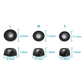 6 Perechi/cutie de Spuma de Memorie Ureche Sfaturi de Muguri Pentru Apple Airpods Înlocuire Pro Lent Muguri de Rebound Cască S/M/L F6A8