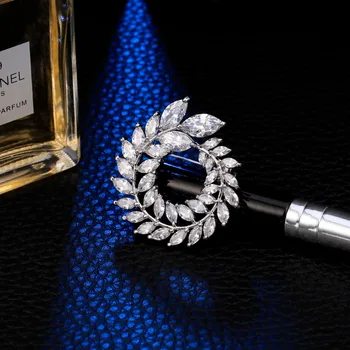 Ghirlanda De Lux Broșe Ace Placate Clar Austria Cristal Trendy Ace Pentru Femei Mai Bune Cadouri & Brose De Strass Luxo