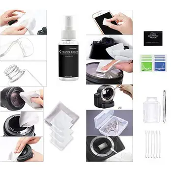 Camera Kit de Curățare Costum Lens Cleaner Perie Stilou Praf Servetele Cârpă Curată kit Pentru Camerele DSLR Senzor de Curățare Seturi Accesorii