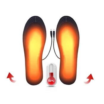 Bărbați și Femei USB Încălzit Tălpi de Pantofi de Cald la Picioare Șosete Pad Mat Electric de Încălzire cu Branțuri Lavabile Cald Termică Tălpi Unise