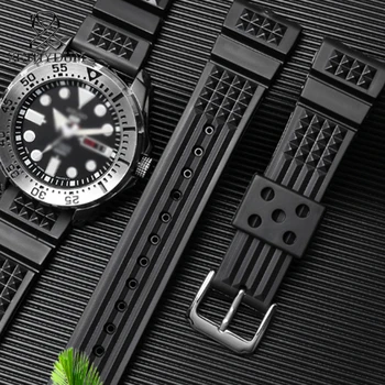 Royal Impermeabil Sporturi watchband Naturale de Înaltă Calitate Silicon ieftine bratara de silicon ceasuri de mana mecanice de Înlocuire 22mm