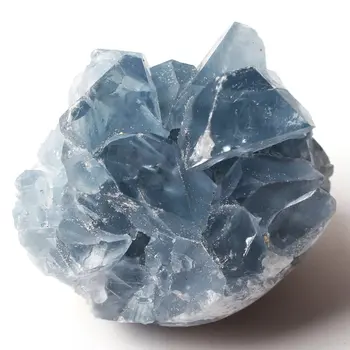 1 buc Albastru Natural Celestite Cristal Druzy Cluster Cer Albastru Geode Minerale-Specimen Din Madagascar