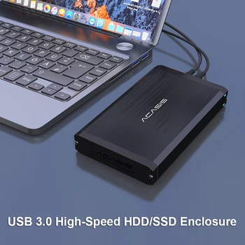 Aliaj de aluminiu 4TB USB 3.0 HDD Mobil Cutie de Caz 2.5/3.5 inch SATA Hard Disk Extern Cabina pentru Desktop PC