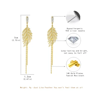 2020 Vânzarea de Aur de Culoare Frunze de Cercei pentru Femeile Creative Metal Simplu Picătură Cercei tassel Design Feminin Moda Bijuterii