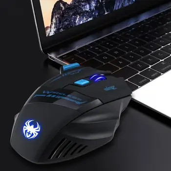 ZILOTUL F14 2.4 GHz Wireless USB Mouse Optic 2400DPI 7 Butoane de Șoareci a DUS Reglabil Ergonomic Mouse de Gaming pentru PC