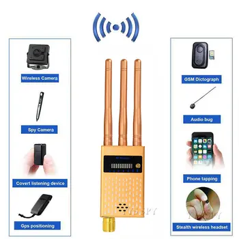 Antena 3 Professional Anti Spy Detector RF Semnal CDMA Finder Pentru GSM Bug Tracker GPS, Camera Wireless Ascunsa cu urechea